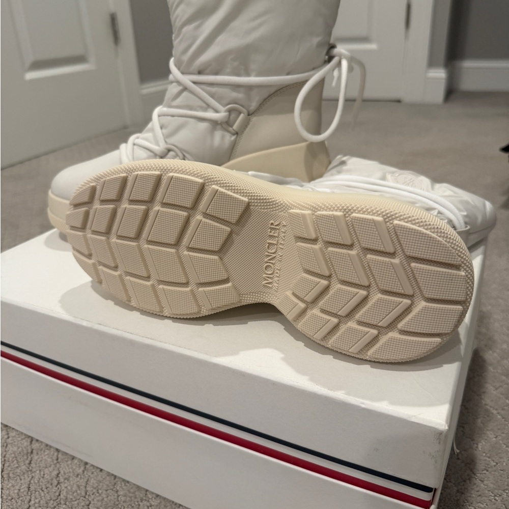 Moncler Women's White Winter Boots - Picture 3 of 5